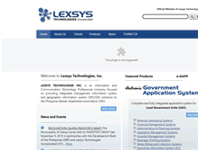 Tablet Screenshot of lexsystech.com